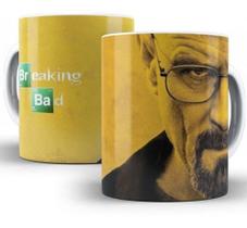 Caneca Branca Breaking Bad Series Filmes Seriados Desenho