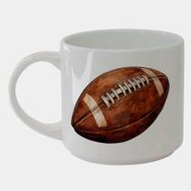 Caneca Branca Bucks de Porcelana 450ML BOLA FUTEBOL AMERICANO