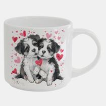 Caneca Branca Bucks de Porcelana 450ML CACHORRO CASAL APAIXONADO AMOR NAMORADOS 7