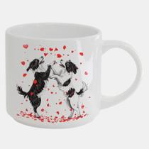 Caneca Branca Bucks de Porcelana 450ML CACHORRO DOG DIA DOS NAMORADOS APAIXONADO 8
