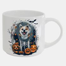 Caneca Branca Bucks de Porcelana 450ML CACHORRO DOG HALLOWEEN DIA DAS BRUXAS 15