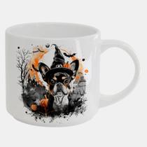 Caneca Branca Bucks de Porcelana 450ML CACHORRO DOG HALLOWEEN DIA DAS BRUXAS 4