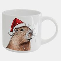 Caneca Branca Bucks de Porcelana 450ML CAPIVARA NATAL 8