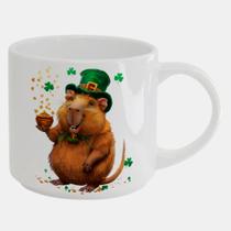 Caneca Branca Bucks de Porcelana 450ML CAPIVARA PATRICKS DAY 4