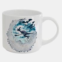 Caneca Branca Bucks de Porcelana 450ML DINOSSAURO HALLOWEEN BRUXAS 40