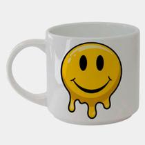Caneca Branca Bucks de Porcelana 450ML EMOJI DERRETIDO SORRISO 1