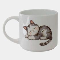 Caneca Branca Bucks de Porcelana 450ML GATINHO FOFO SONO SONECA 3