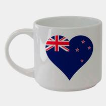 Caneca Branca Bucks de Porcelana 450ML NOVA ZELANDIA CORACAO