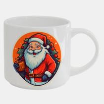 Caneca Branca Bucks de Porcelana 450ML PAPAI NOEL VERMELHO Caneca Branca Bucks de Porcelana 450ML PAPAI NOEL VERMELHO