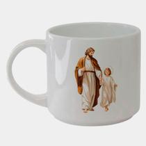Caneca Branca Bucks de Porcelana 450ML Santo Sao Jose e Jesus Igreja Catolica 16