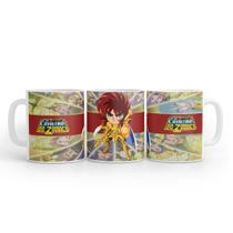 Caneca Branca Cavaleiros Dos Zodíaco Dohko de Libra Cerâmica 325 Ml Caneca Branca Cavaleiros Dos Zodíaco Dohko de Libra Cerâmica 325 Ml
