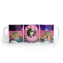 Caneca Branca Cavaleiros Dos Zodíaco Shun de Andrômedra Coffee Cerâmica 325 Ml