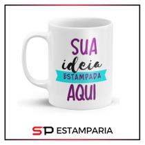 Caneca Branca Cerâmica 325ml Personalizada Caneca Branca Cerâmica 325ml Personalizada