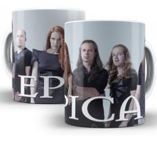 Caneca Branca De Bandas De Rock Goticas Goticos Epica Logo Caneca Branca De Bandas De Rock Goticas Goticos Epica Logo