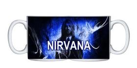 Caneca Branca De Bandas Rock Grunge Nirvana Kurt Cobain Caneca Branca De Bandas Rock Grunge Nirvana Kurt Cobain