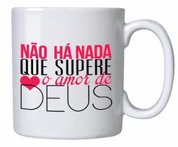Caneca branca de ceramica personalizada