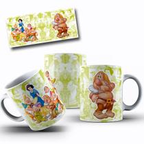 Caneca Branca De Neve E Os Sete Anões Disney Coleção Canecas