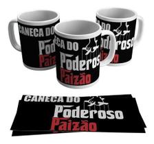 Caneca Branca Do Poderoso Paizão Logo Filmes Chefão Frases