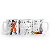 Caneca Branca Dragon Ball Mangá Goku Base 2 Cerâmica 325 Ml Caneca Branca Dragon Ball Mangá Goku Base 2 Cerâmica 325 Ml