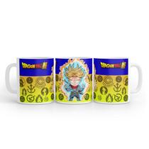 Caneca Branca Dragon Ball Trunks SSJ2 Cerâmica 325 Ml Caneca Branca Dragon Ball Trunks SSJ2 Cerâmica 325 Ml