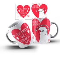 Caneca Branca Engraçada Flork Dia Dos Namorados