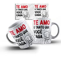 Caneca Branca Engraçada Flork Dia Dos Namorados
