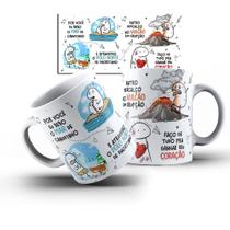 Caneca Branca Engraçada Flork Dia Dos Namorados