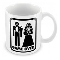 Caneca Branca Game Over Frases Nerd Geek Engraçados