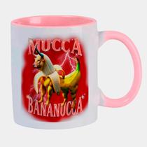 Caneca Branca Interna Rosa de Porcelana 325ml Dog Meme Funny Banana Dog Brainrot Italian Meme Caneca Branca Interna Rosa de Porcelana 325ml Dog Meme Funny Banana Dog Brainrot Italian Meme