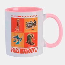 Caneca Branca Interna Rosa de Porcelana 325ml Top 4 Italian Brainrot Meme Humor Caneca Branca Interna Rosa de Porcelana 325ml Top 4 Italian Brainrot Meme Humor