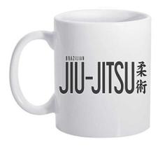 Caneca Branca Jiu Jitsu Luta Brasil