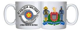 Caneca Branca Militar Policia Logo São Paulo Rota Choque Caneca Branca Militar Policia Logo São Paulo Rota Choque