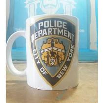 Caneca Branca Nypd Brooklin 99 Nine Nine Policia American