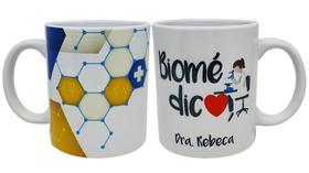 Caneca Branca Personalizada Carreira Biomédica Biomedicina Caneca Branca Personalizada Carreira Biomédica Biomedicina