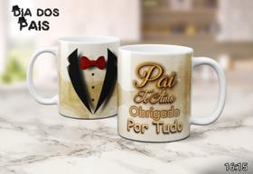Caneca Branca Personalizada DIa Dos Pais 325ml Caneca Branca Personalizada DIa Dos Pais 325ml