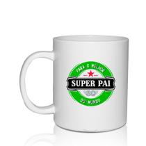 Caneca Branca Personalizada Dia Dos Pais - Super Pai