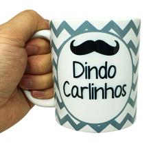 Caneca Branca Personalizada Dindo (Padrinho) Chevron