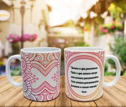 Caneca Branca Personalizada Mensagem Motivacional - Buda Caneca Branca Personalizada Mensagem Motivacional - Buda