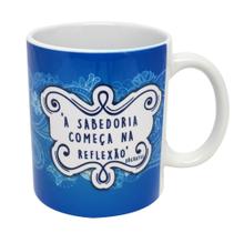Caneca Branca Personalizada Mensagem Motivacional - Sócrates Caneca Branca Personalizada Mensagem Motivacional - Sócrates