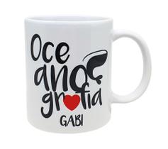 Caneca Branca Personalizada Profissão Carreira Oceanografia Caneca Branca Personalizada Profissão Carreira Oceanografia
