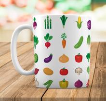 Caneca Branca Personalizado Alimentos (Nutricionista)