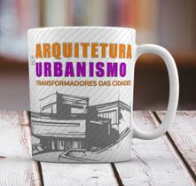 Caneca Branca Personalizado Arquitetura e Urbanismo
