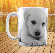 Caneca Branca Personalizado Cachorro Labrador