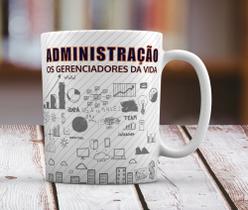 Caneca Branca Personalizado Carreira Profissão Administração