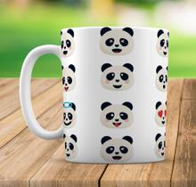 Caneca Branca Personalizado Emoji Panda
