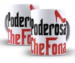 Caneca Branca Poderos Chefona Mãe Mulher Esposa Amiga Frases