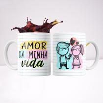 Caneca Branca Porcelana Especial Dia Dos Namorados + Caixinha Caneca Branca Porcelana Especial Dia Dos Namorados + Caixinha