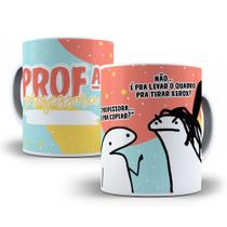 Caneca Branca Porcelana Flork Profissão Professora 1 Unidade 325ml + Caixinha