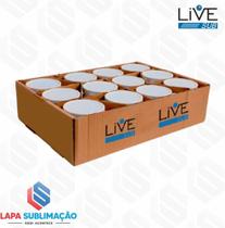 Caneca Branca Resinada Para Sublimação LIVE AAA - 325ml CAIXA C/ 12 Und - LAPA SUBLIMAÇÃO