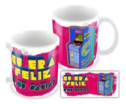 Caneca Branca Video Game Anos 80 Fliperama Eu Era Feliz Geek Caneca Branca Video Game Anos 80 Fliperama Eu Era Feliz Geek